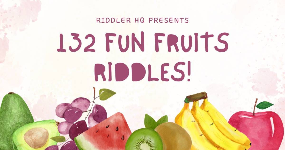 132 Juicy Fruit Riddles to Tickle Your Brain!